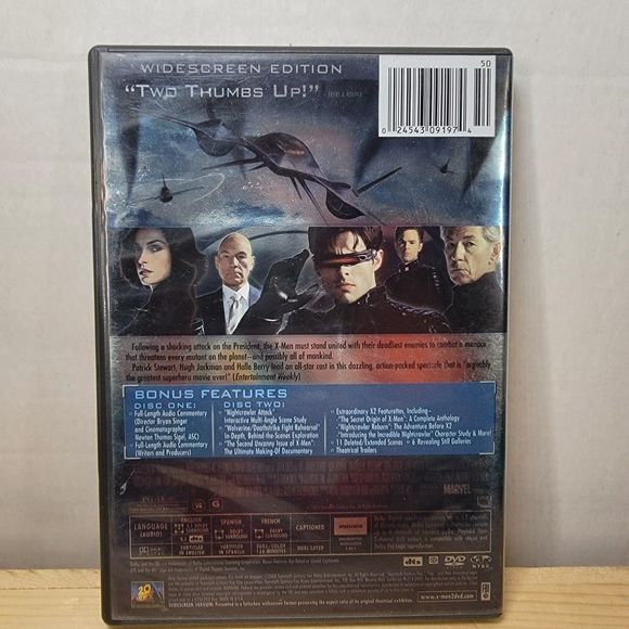 DVD X2 X-Men United (widescreen) 2 Disc Set - Picture 4 of 4